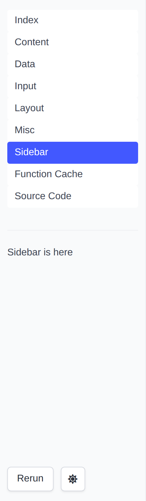 side nav